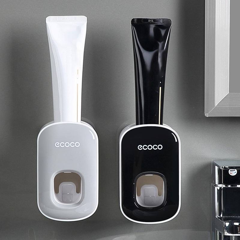 Wall Mount Automatic Toothpaste Dispenser - Black