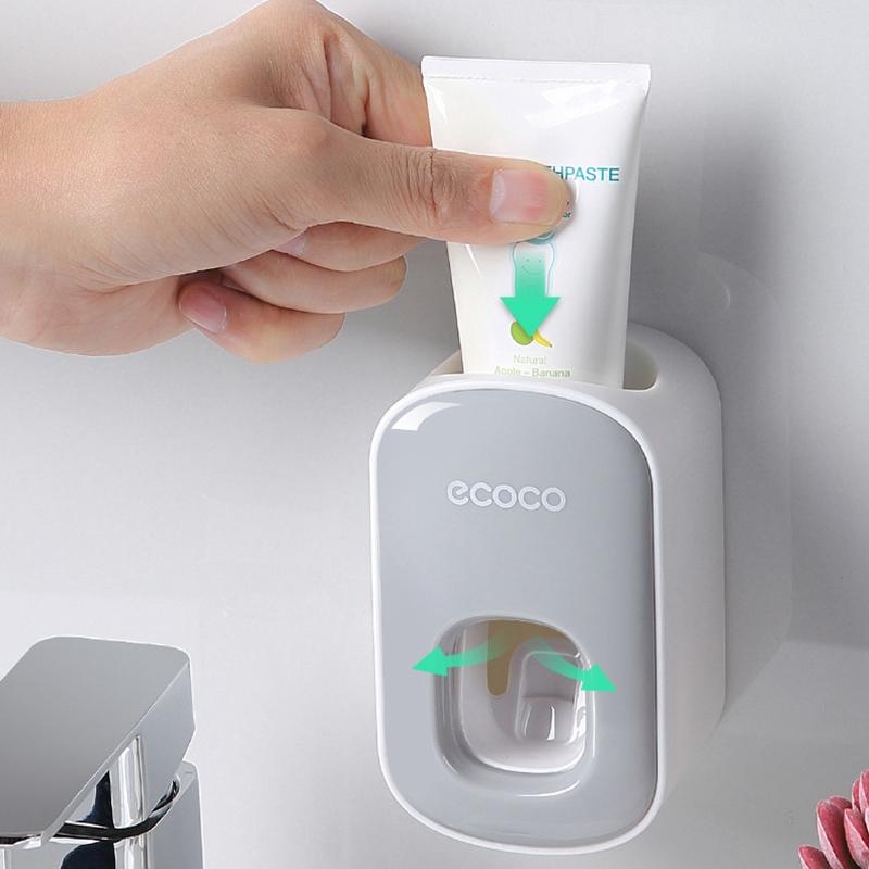 Wall Mount Automatic Toothpaste Dispenser - Grey