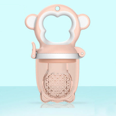 Newborn Baby Food Nipple Feeder Pacifier - Pink, Small