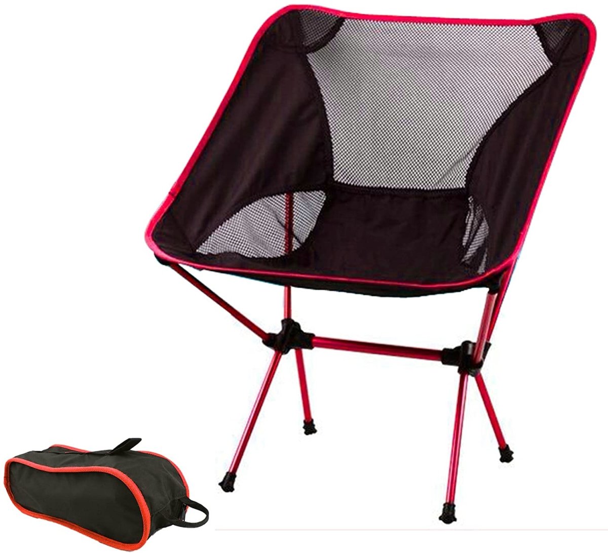 Ultralight Aluminum Alloy Folding Camping Camp Chair Outdoor Hiking Patio Brown