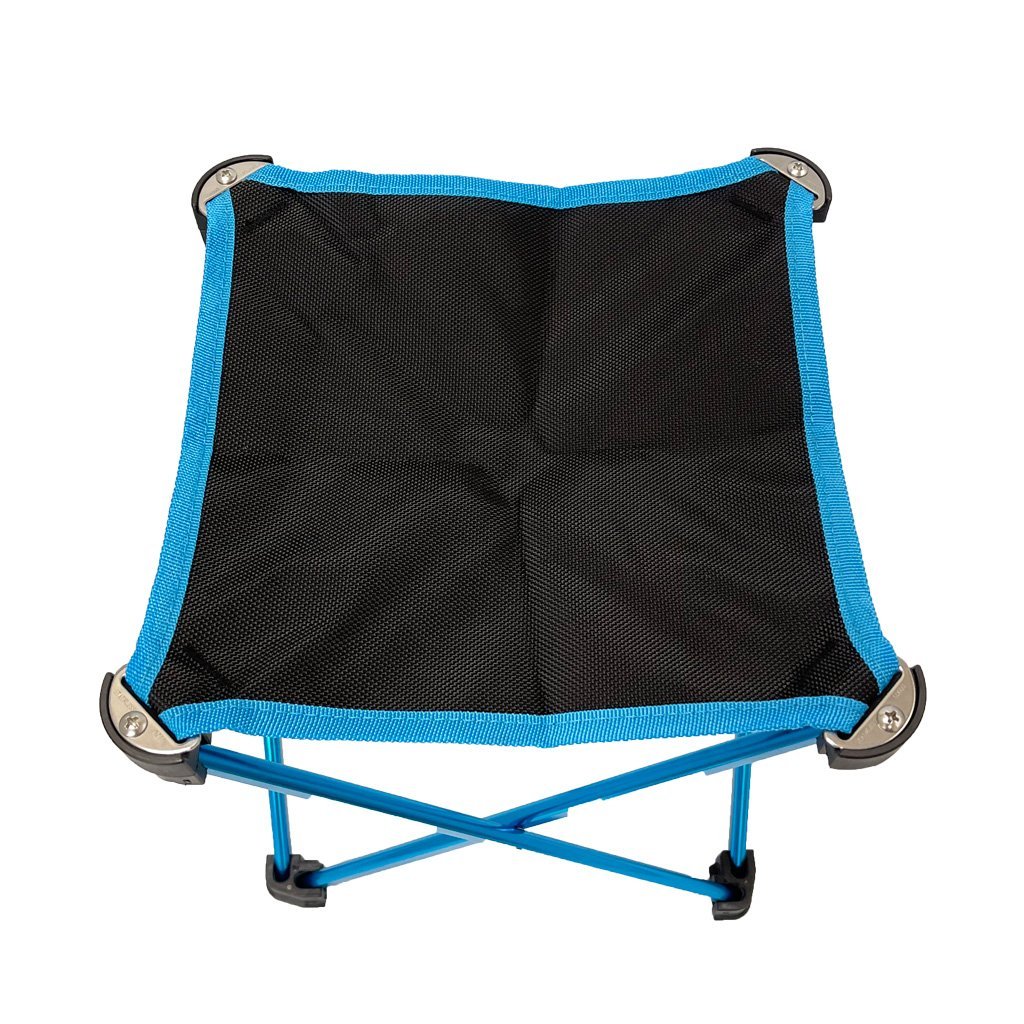 Mini Portable Outdoor Folding Stool Camping Fishing Picnic Chair Seat 80Kg Blue