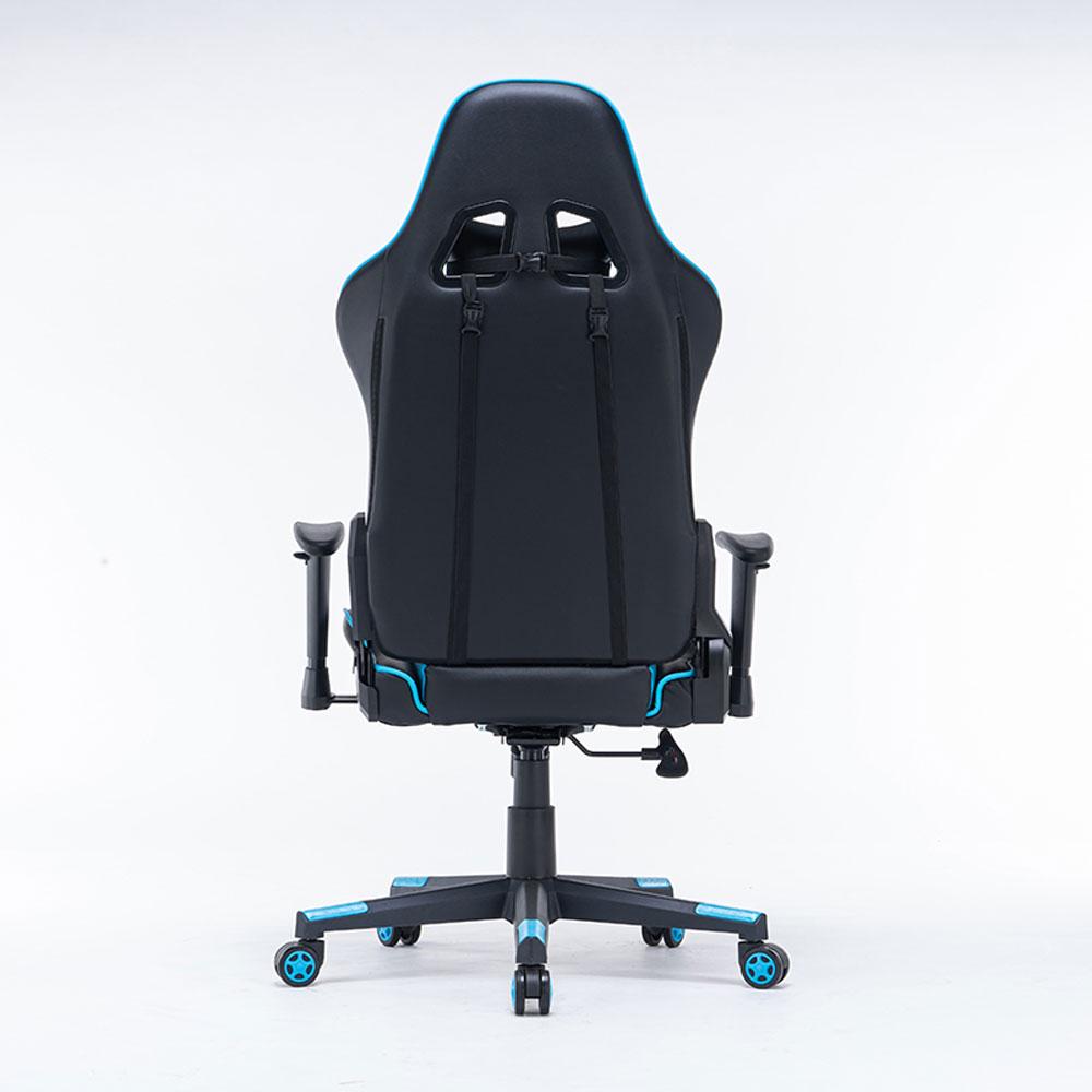 Gaming Chair Ergonomic Racing Chair 165° Reclining Gaming Seat 3D Armrest Footrest Black Green