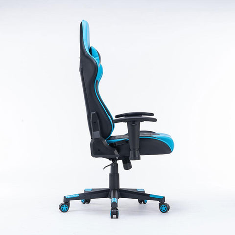 Gaming Chair Ergonomic Racing Chair 165° Reclining Gaming Seat 3D Armrest Footrest Black White