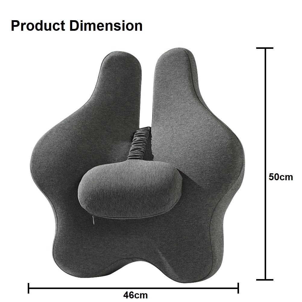 Orthopedic Memory Foam Seat Cushion - Dark Grey