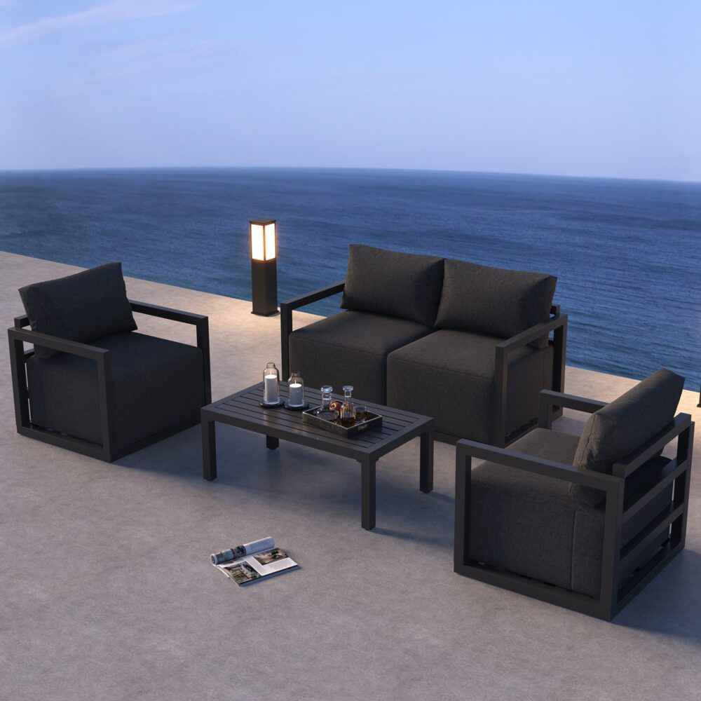 Serenity Outdoor Lounge Set â€“ White