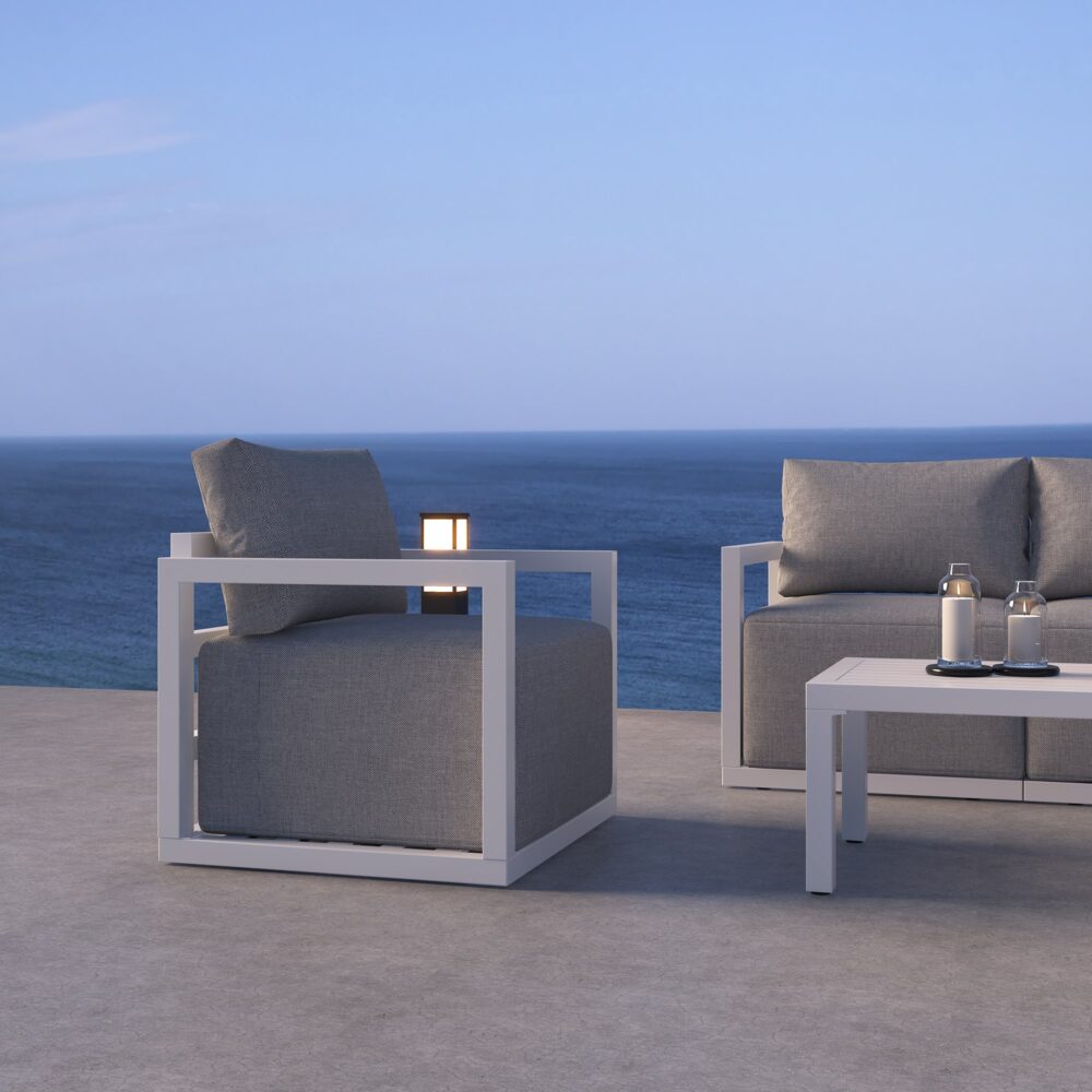 Serenity Outdoor Lounge Set â€“ White