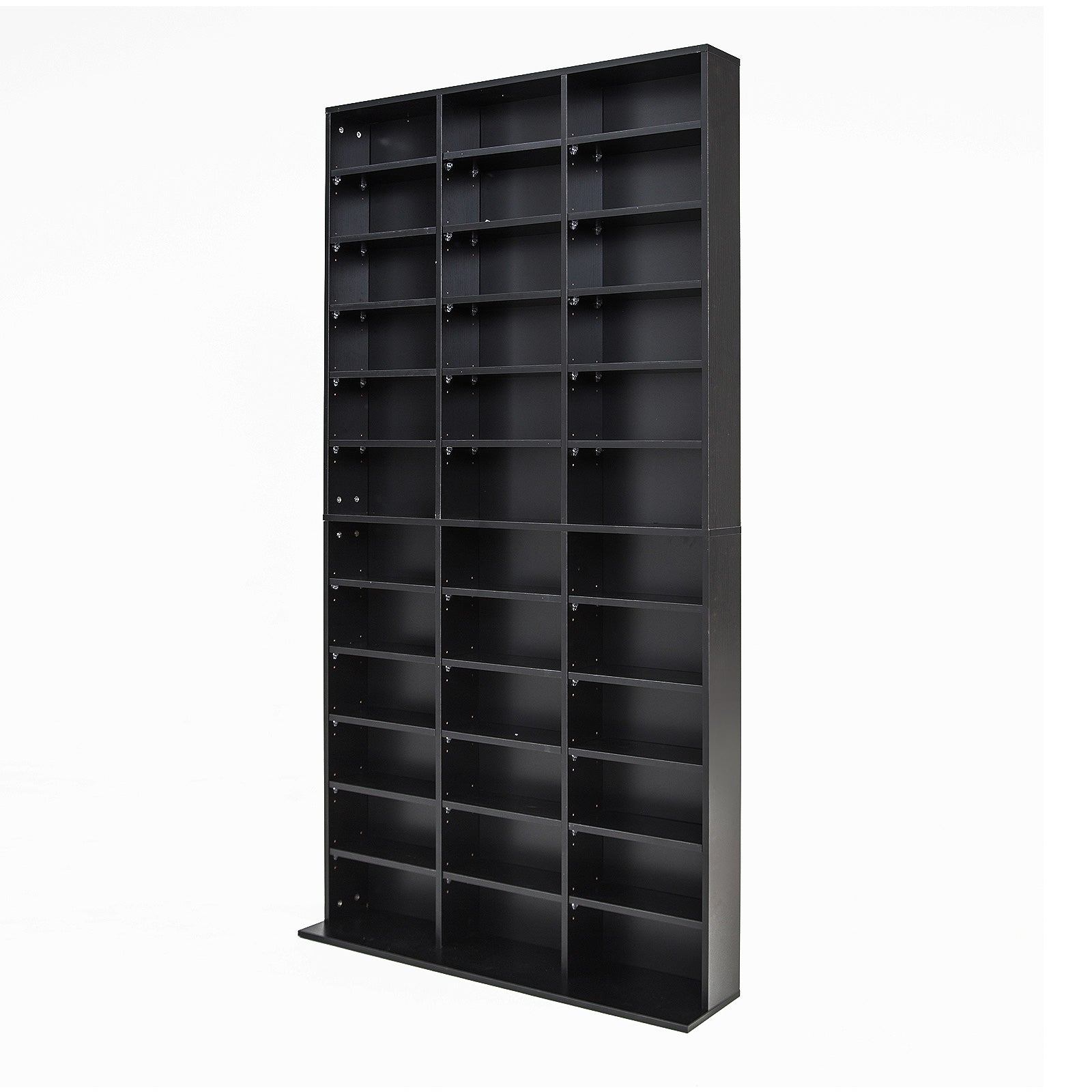 Elegant Media Organization Adjustable Shelves Cupboard - Espresso