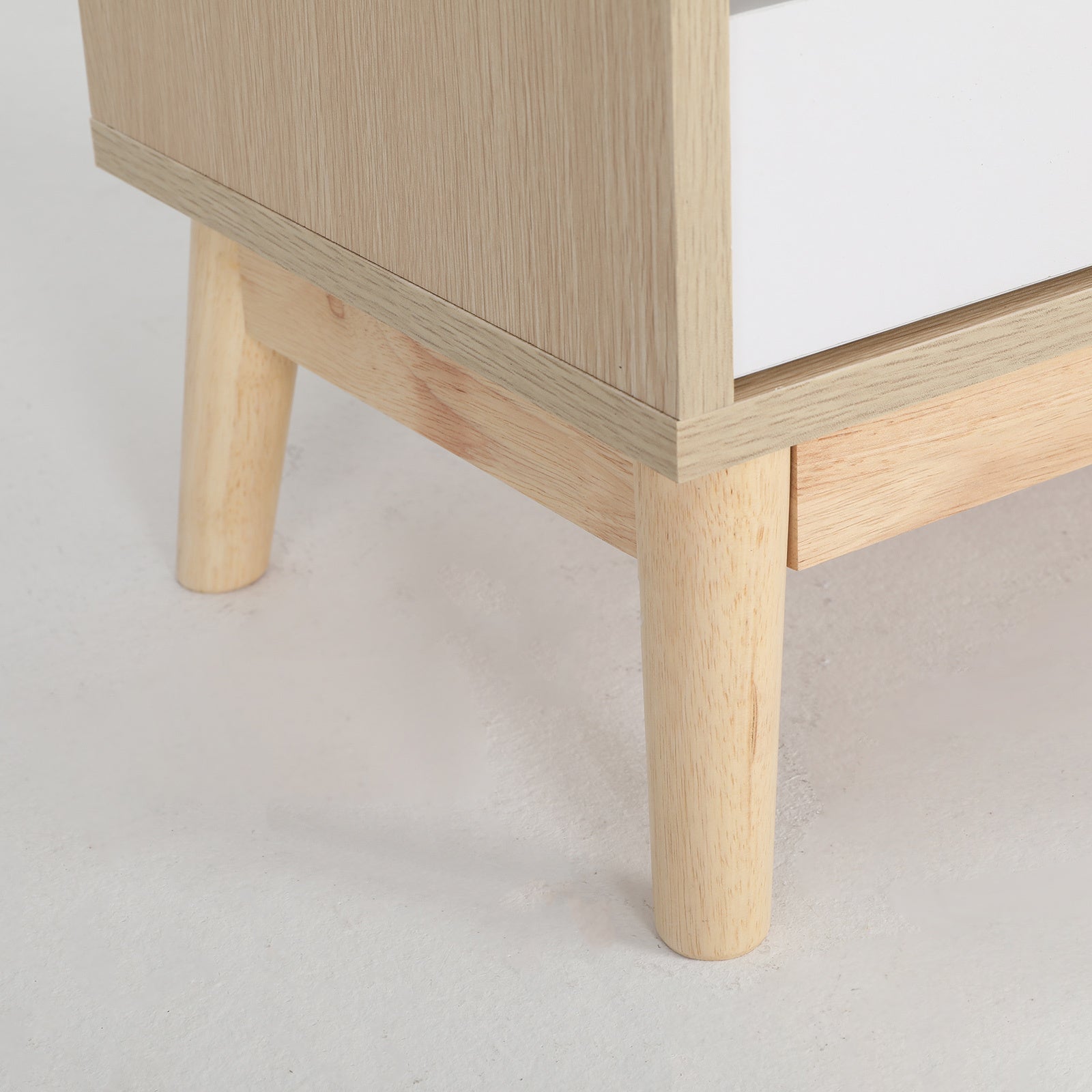 Anya White/Oak Bedside Storage