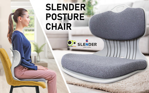 Grey Posture Correcting Padded Floor Lounge Chair