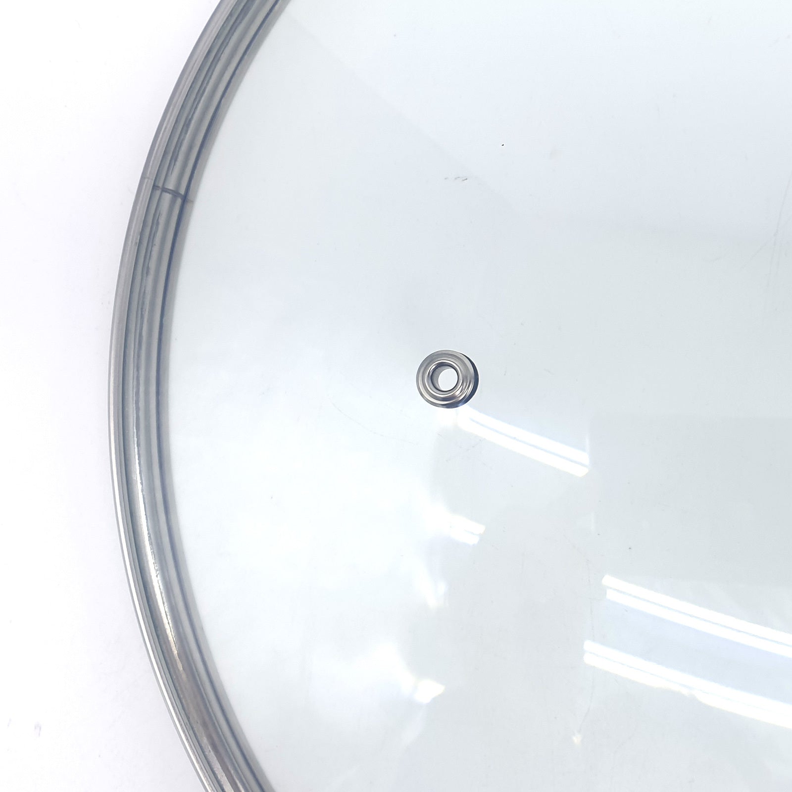 Stainless Steel Glass Lid with Bakelite Handle - 28cm