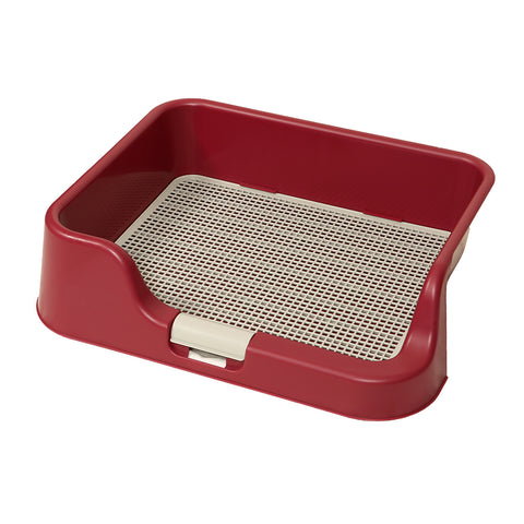 Wine Dog Potty Tray Training Toilet with Raised Walls