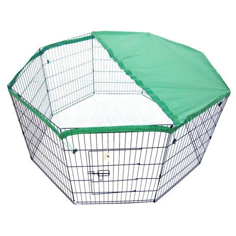 Net Cover Green for Pet Playpen Dog Cage 24in