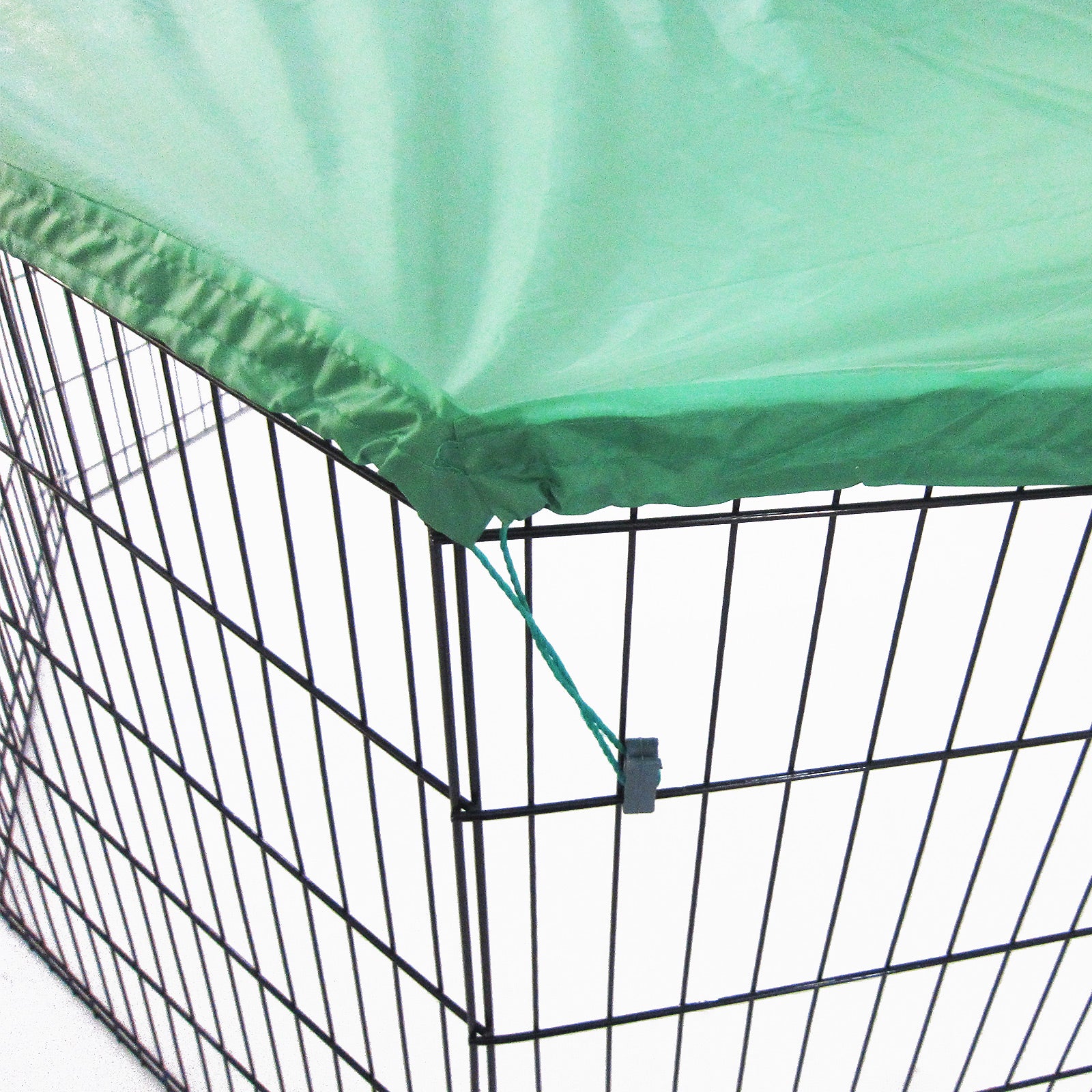 Net Cover Green for Pet Playpen Dog Cage 24in