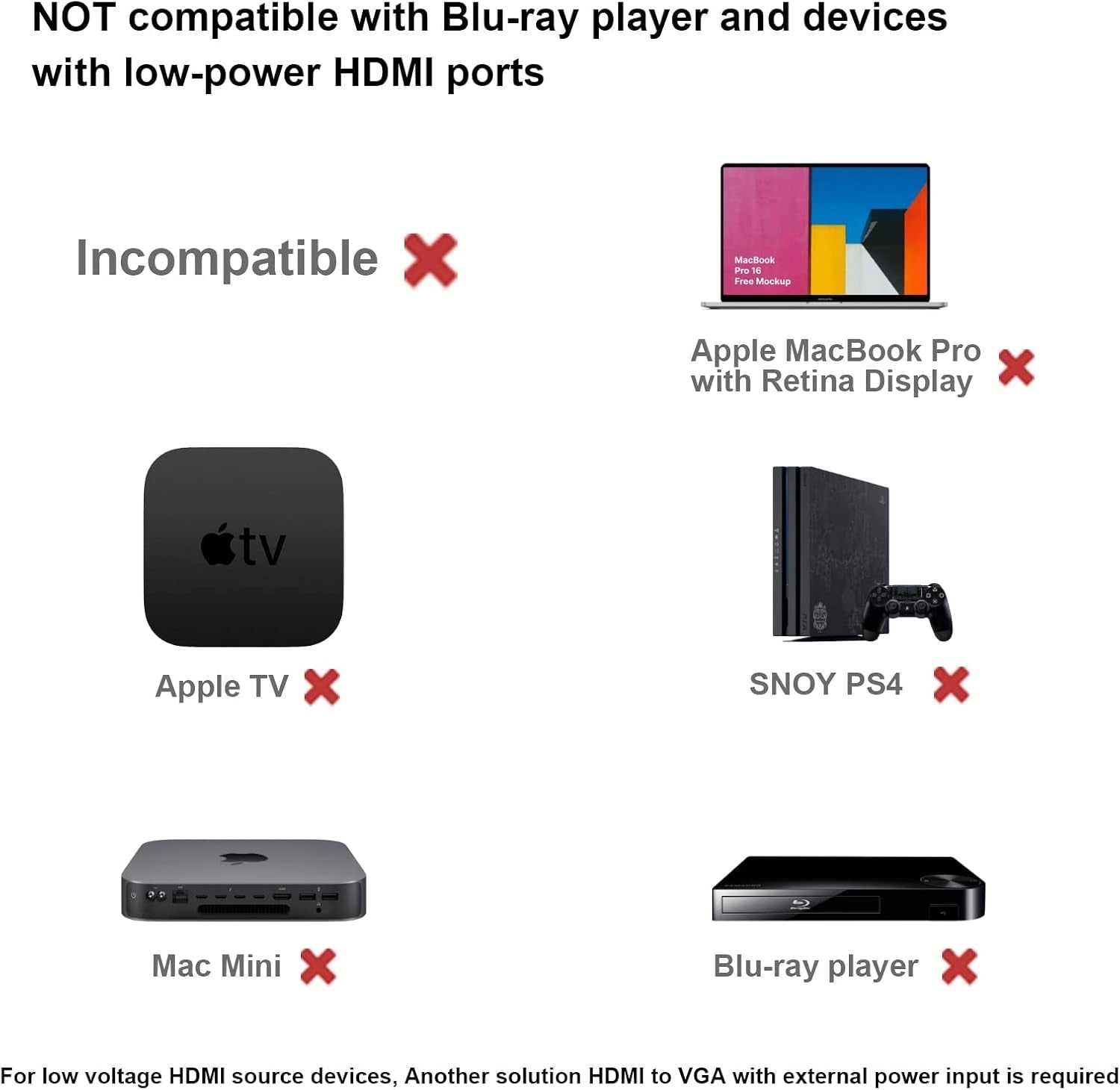 HDMI to VGA Male to Male1.8M Cable