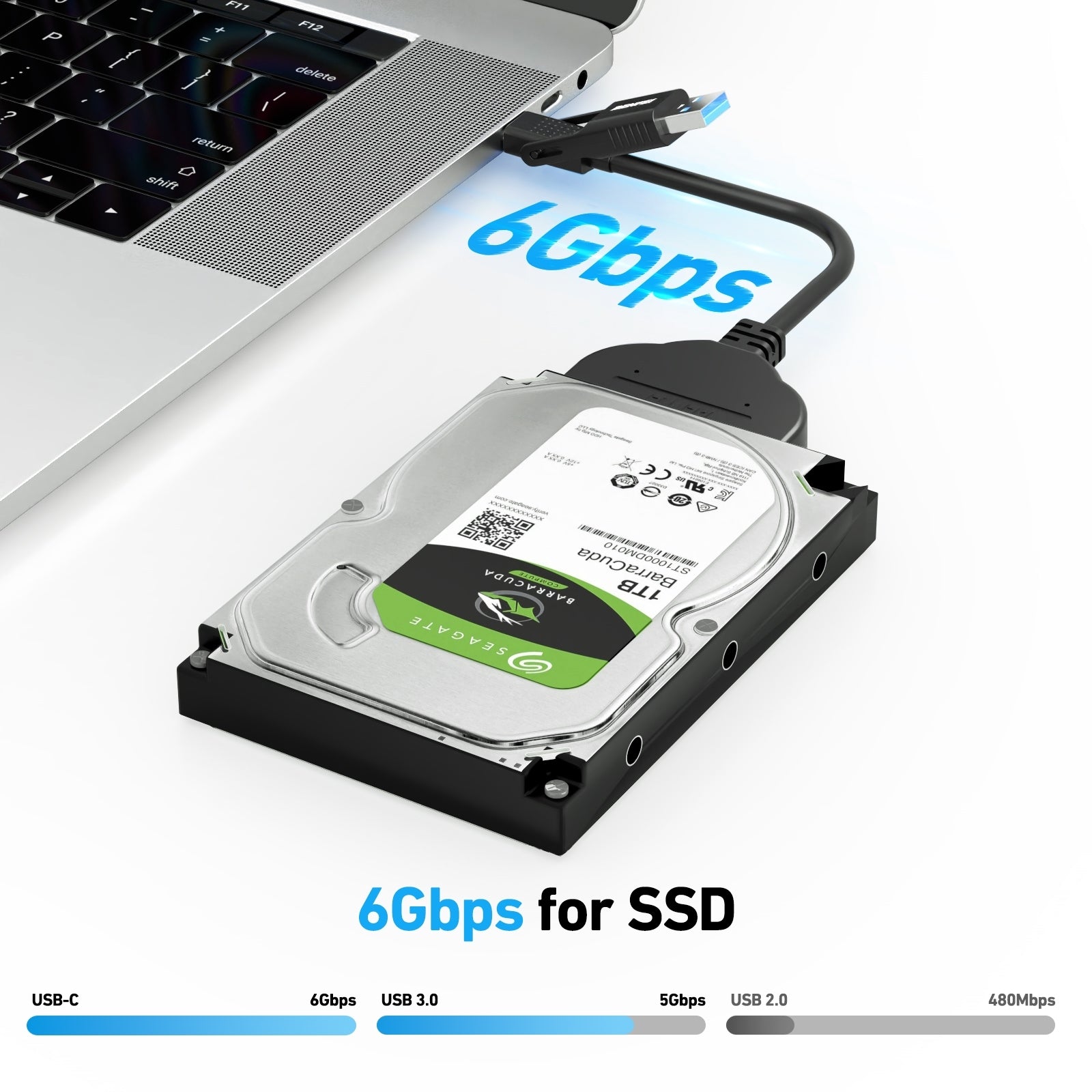 2in1 USB-C/USB 3.0 to SATA III Hard Driver Adapter