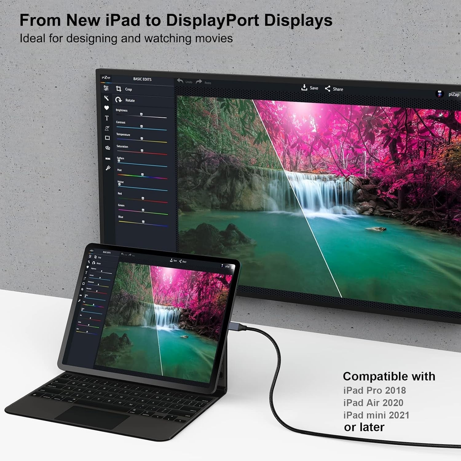 USB-C to DisplayPort 3M (10 Feet) Cable(8K@60Hz 4K@144Hz)