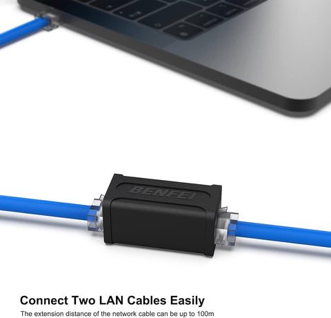 RJ45 Ethernet Coupler - Cat7/Cat6/Cat5e Connector