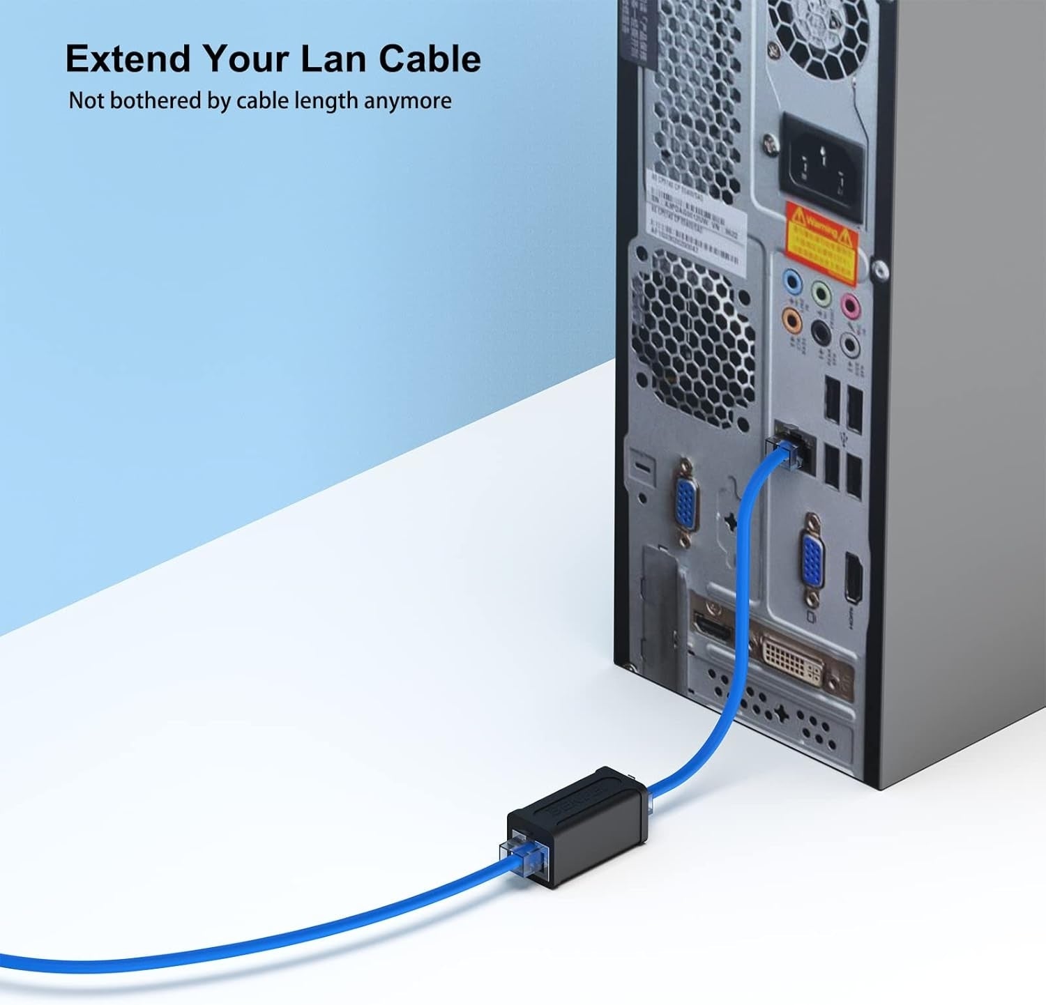 RJ45 Ethernet Coupler - Cat7/Cat6/Cat5e Connector