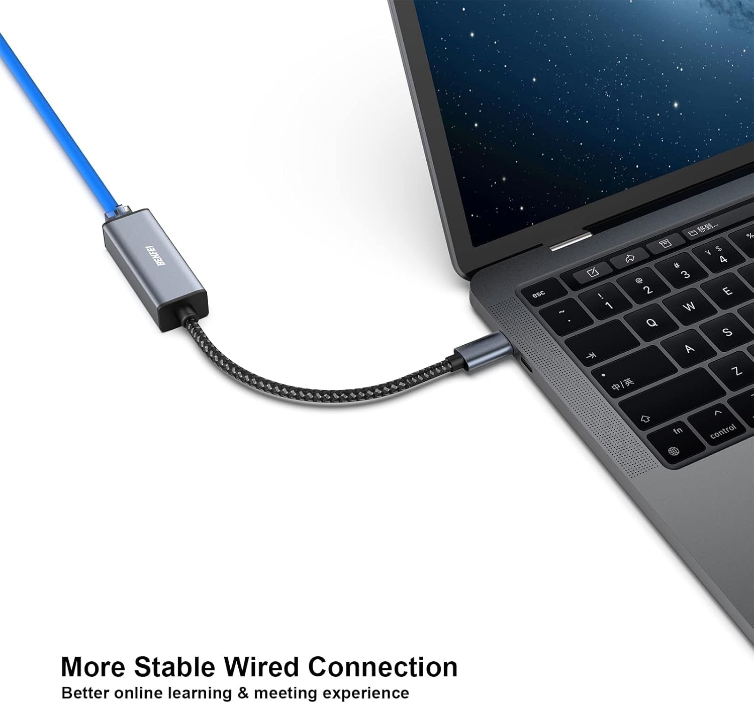 USB-C to Ethernet Adapter (Thunderbolt 3 to RJ45)