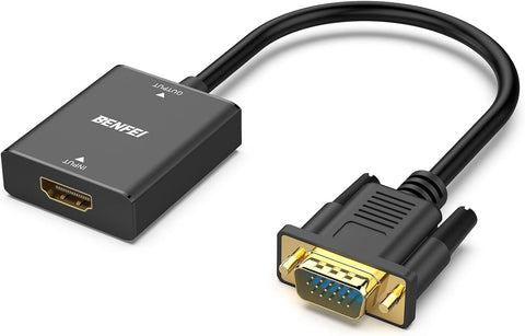 HDMI to VGA Adapter - High-Performance with Audio Jack