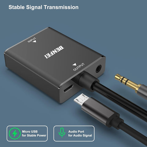 HDMI to VGA Adapter - High-Performance with Audio Jack