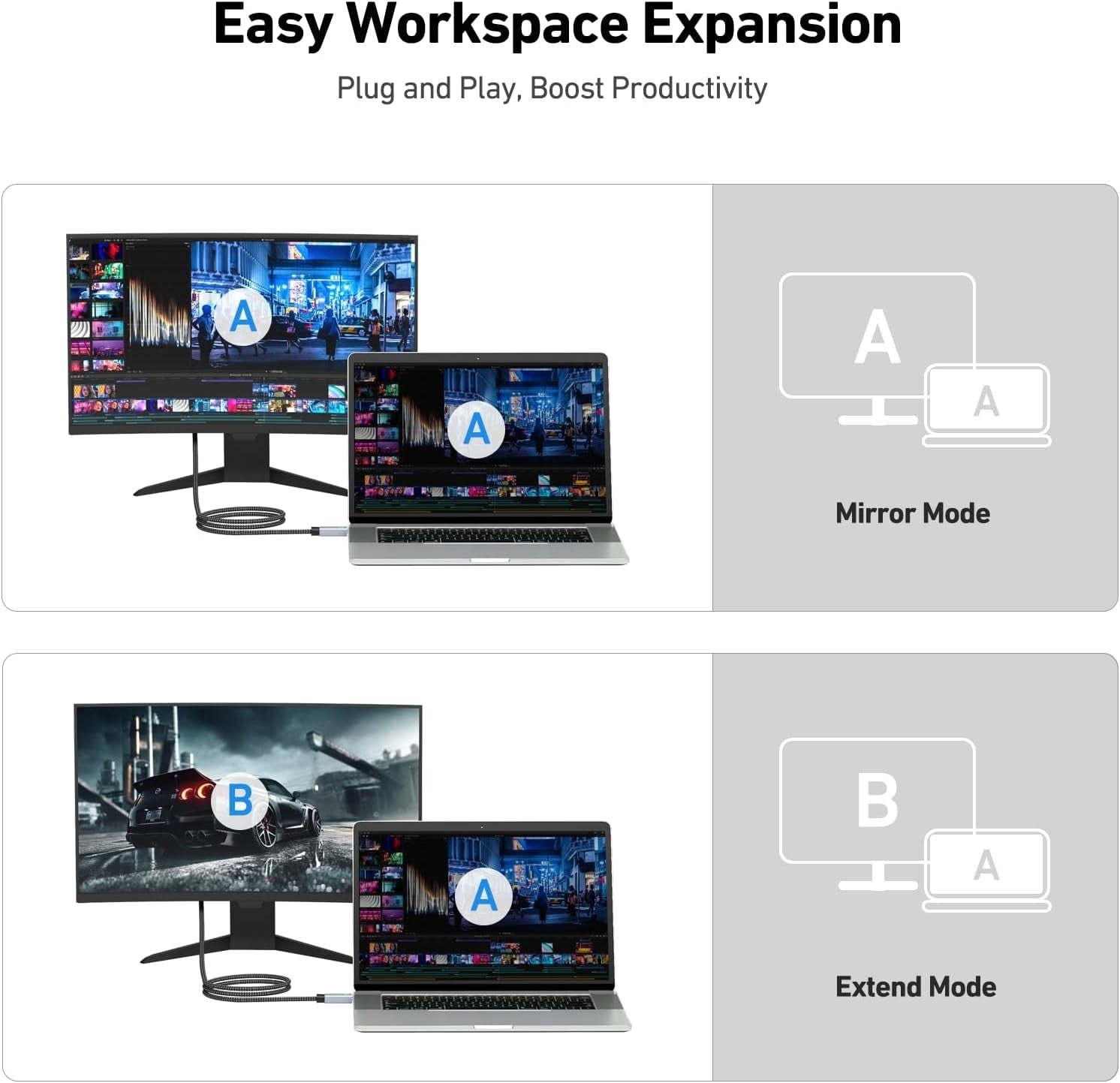 4K DisplayPort to HDMI 3m Cable