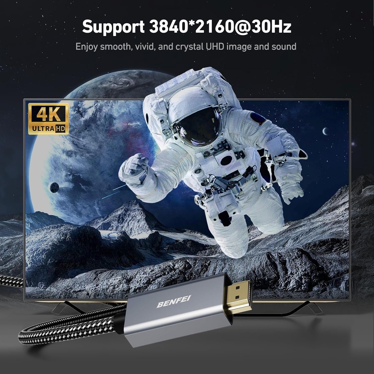 4K DisplayPort to HDMI 3m Cable