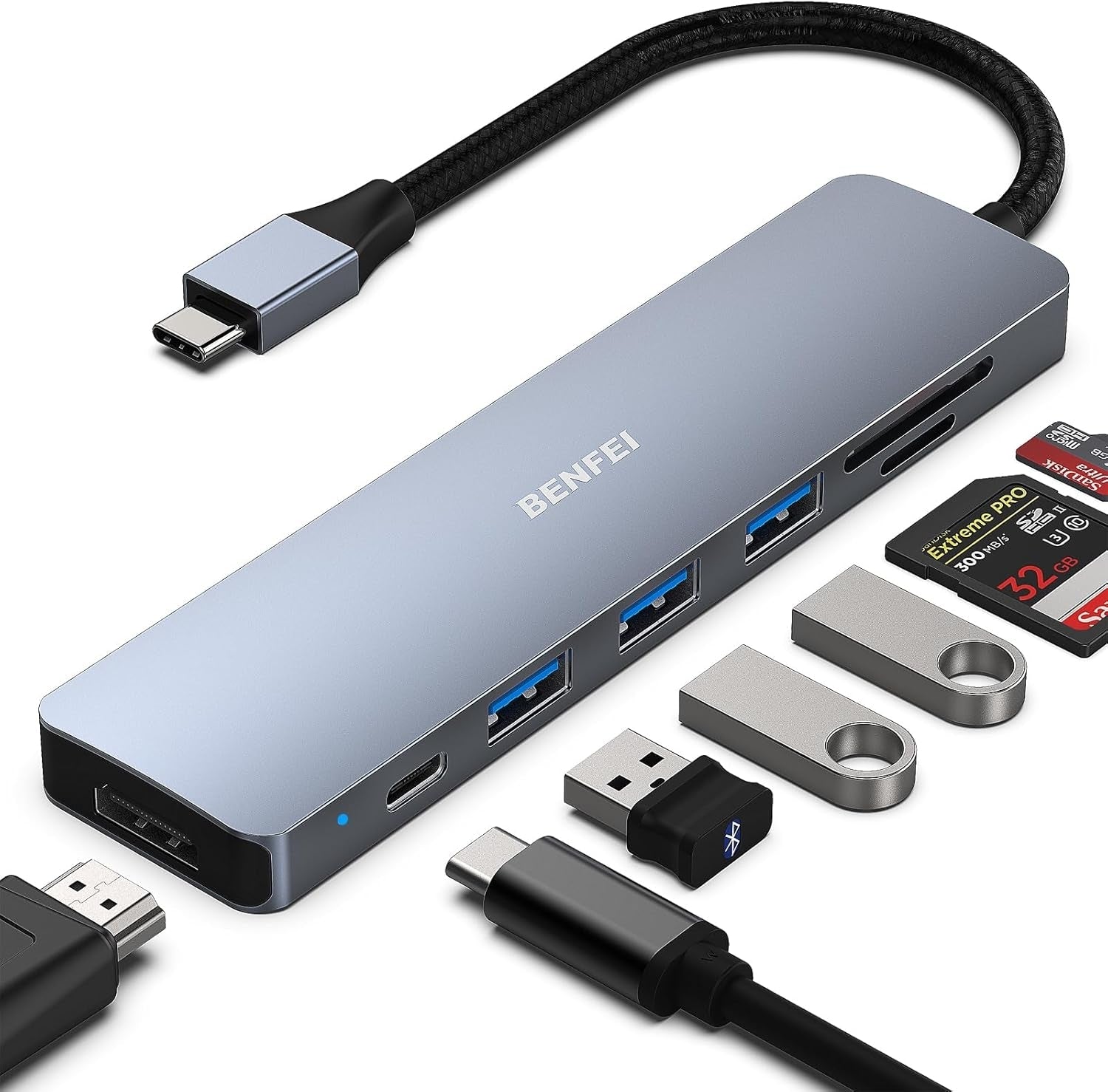 USB C HUB 7-in-1