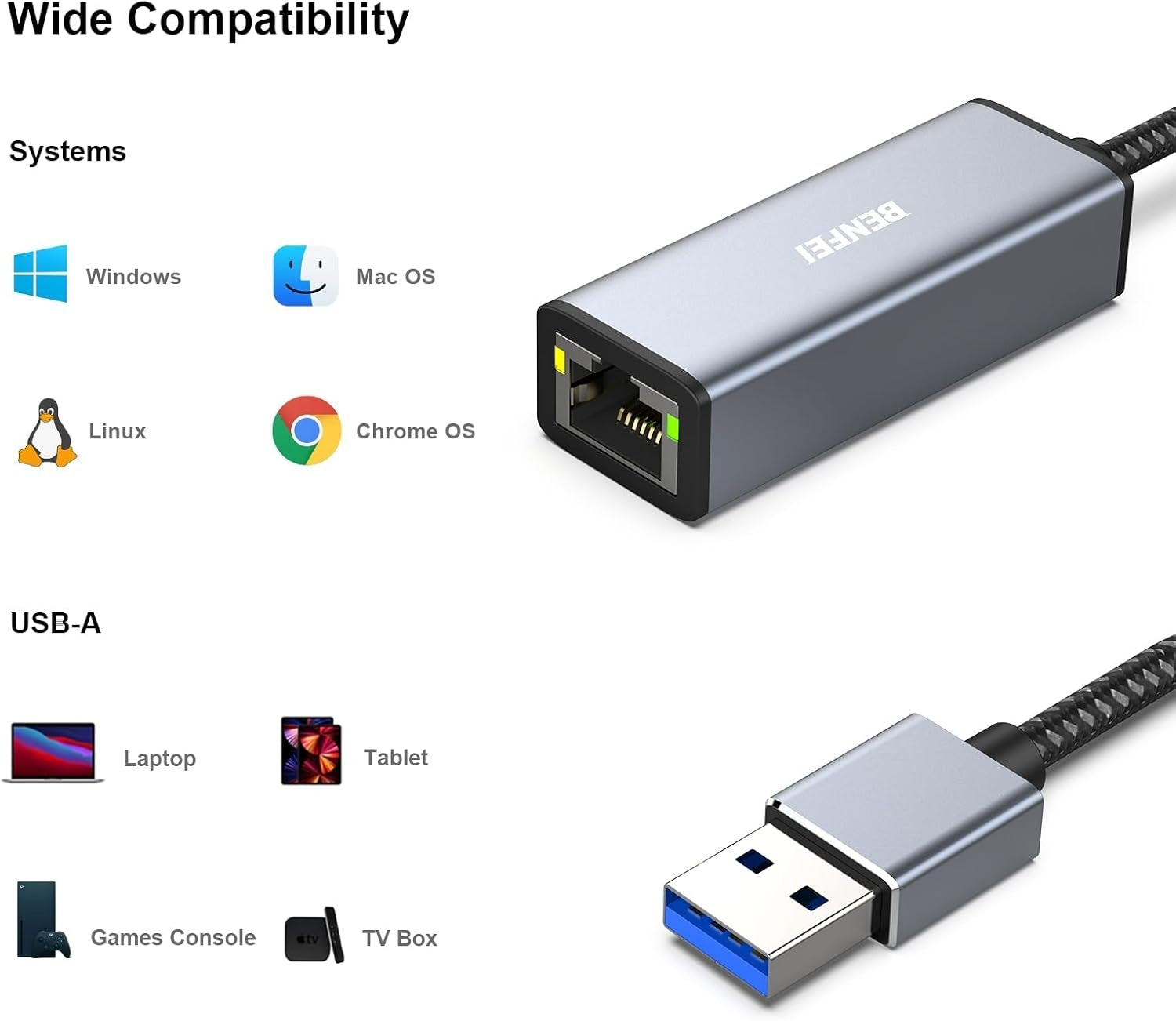 USB 3.0 to Gigabit Ethernet Adapter