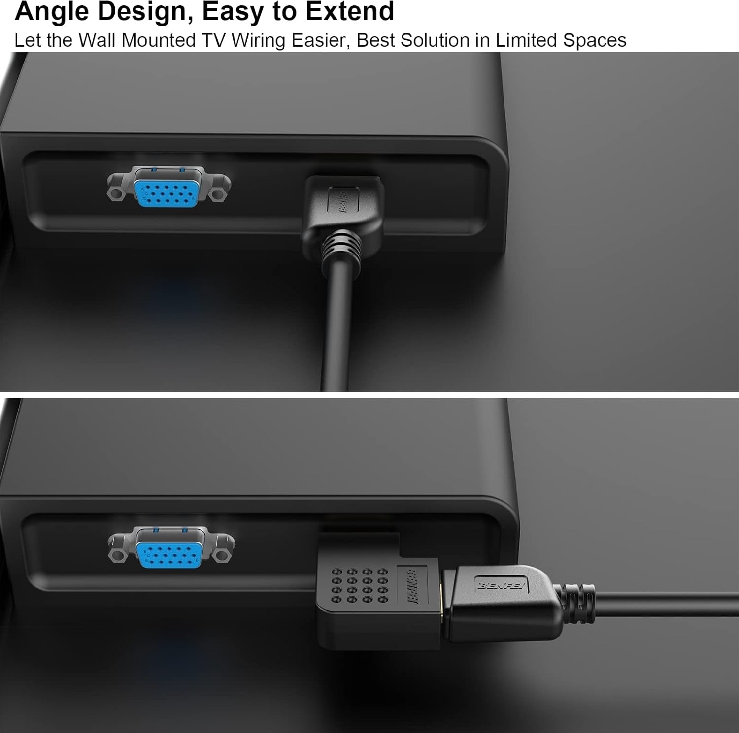 HDMI Male to Female Right Angle 90 Degree Adapter