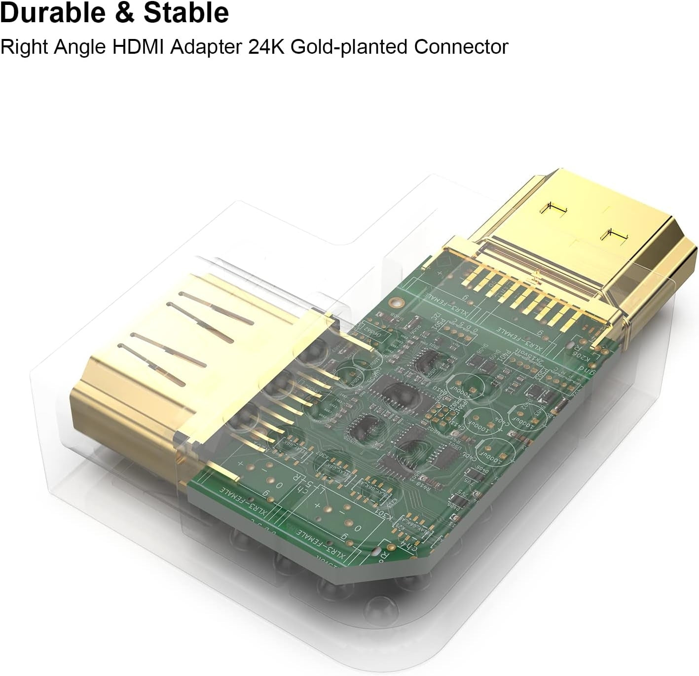 HDMI Male to Female Right Angle 90 Degree Adapter