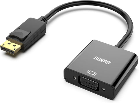 DisplayPort to VGA,Gold-Plated Uni-directional Adapter