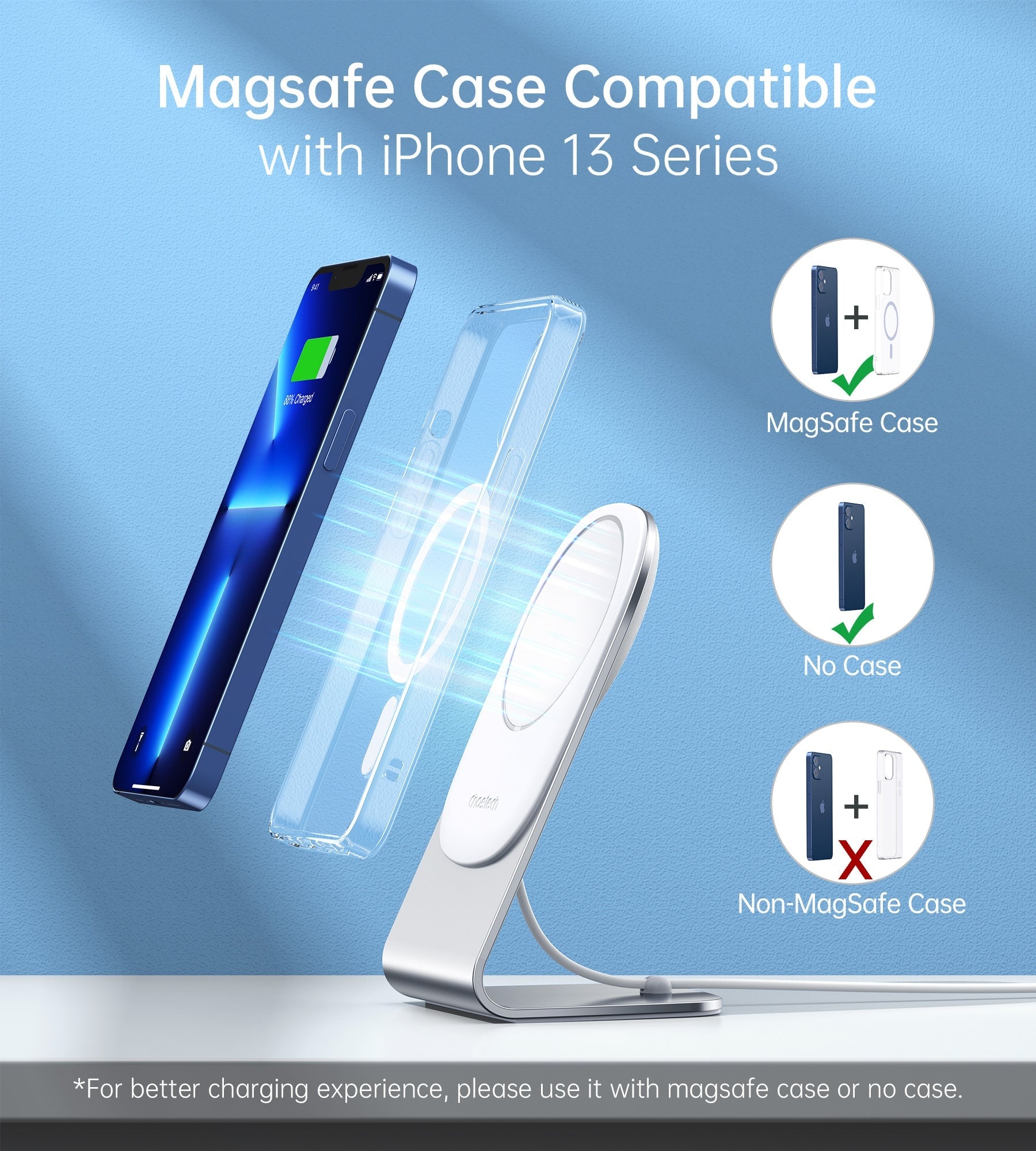 Magasafe Fast Wireless Charger Stand Holder For Iphone 13/12