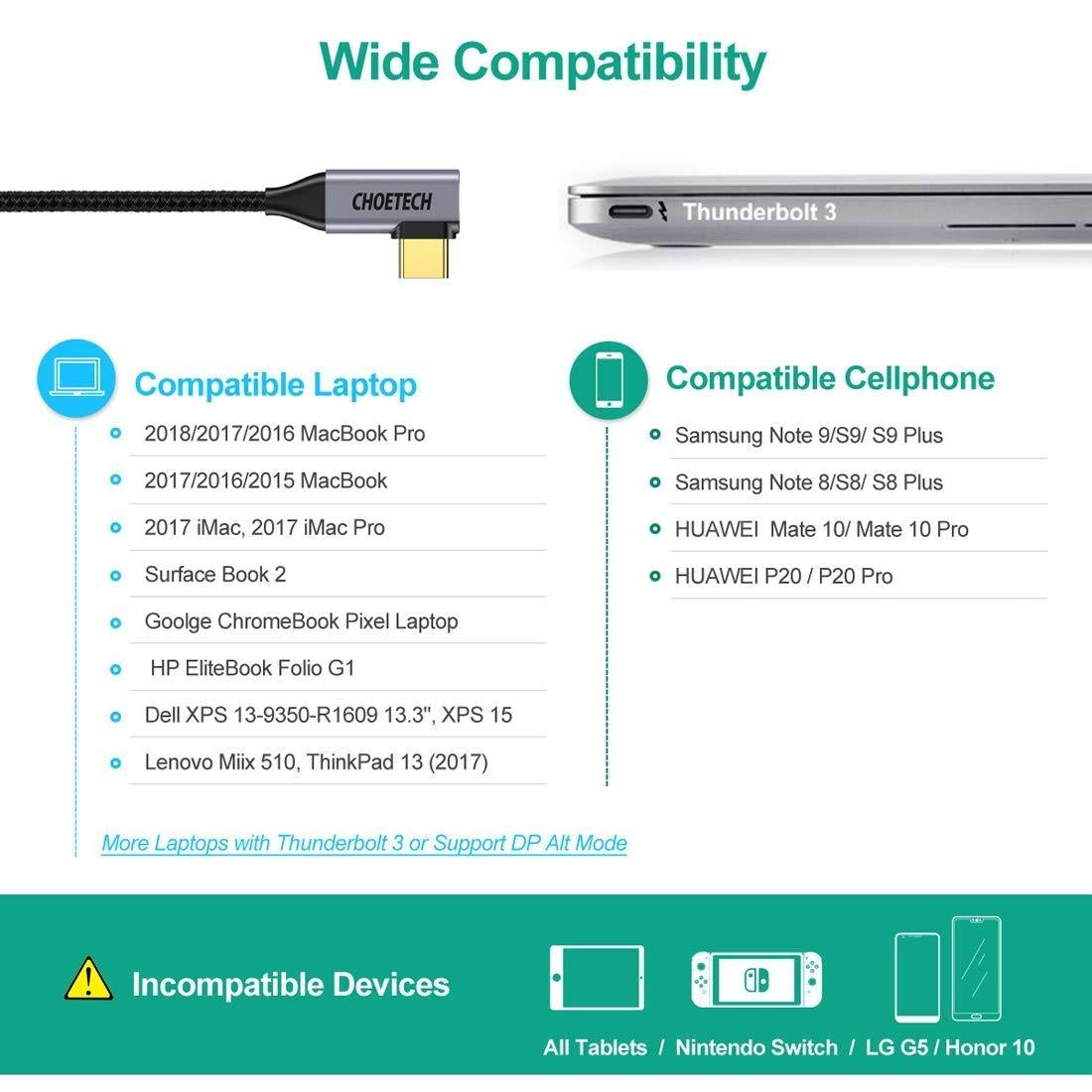 Usb C To Hdmi Braided Cable 4K@60Hz