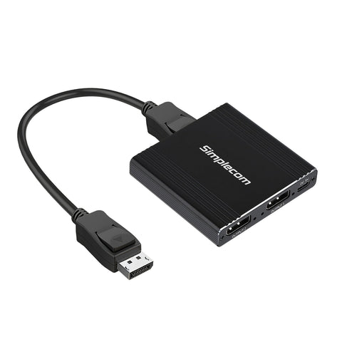 4K DisplayPort Splitter 1 In 2 Out - Dual Monitor MST Hub