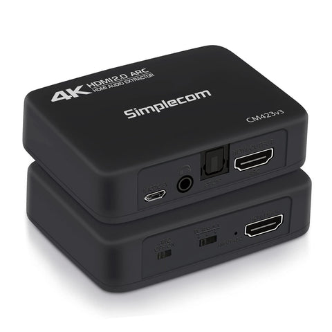 HDMI 2.0 Audio Extractor - Optical SPDIF & 3.5mm Stereo, ARC 4K@60Hz