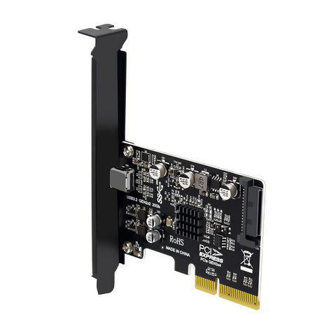 EC318v2 PCI-e x4 to USB 3.2 Gen2x2 20Gbps USB-C Expansion Card