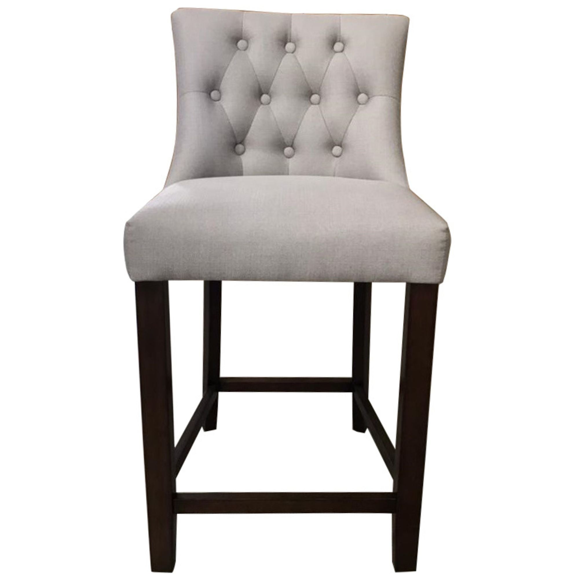 4Pc High Fabric Dining Chair Bar Stool French Provincial Solid Timber