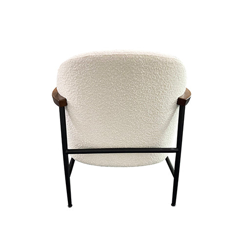 Denmark Armchair - Black Legs & Fabric Upholstery