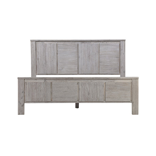 Heavy-Duty King Bed Frame in Solid Acacia Wood