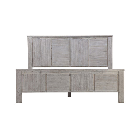 Heavy-Duty King Bed Frame in Solid Acacia Wood