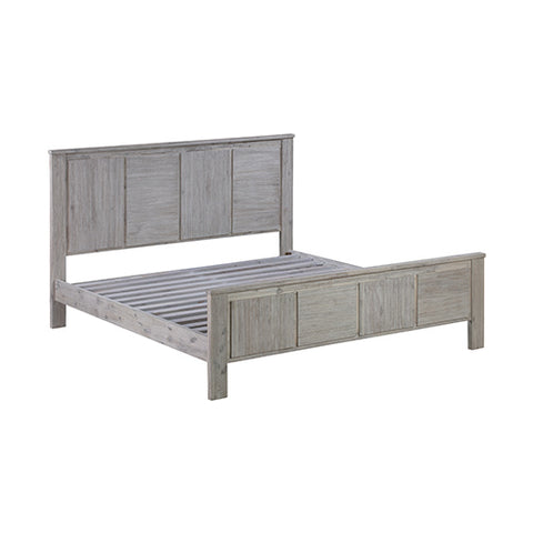 Heavy-Duty King Bed Frame in Solid Acacia Wood