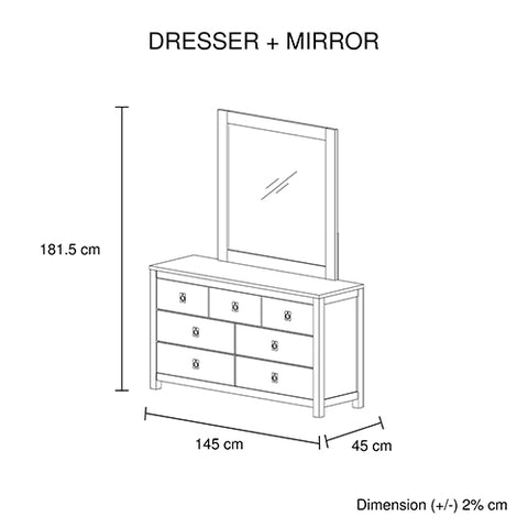 Modern Dresser With Mirror