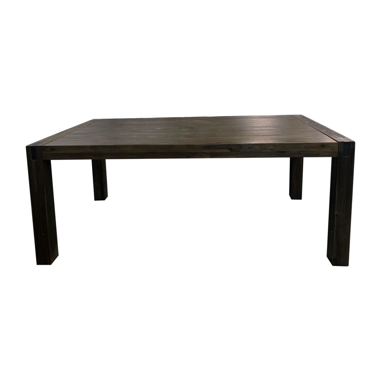 Dining Table 180Cm Medium Size With Solid Acacia Wooden Base In Chocolate