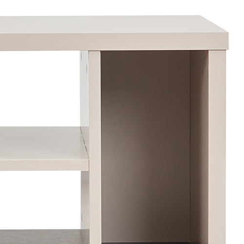 Lamp Table 3 Open Storage Cabinet Mdf In Champagne Colour