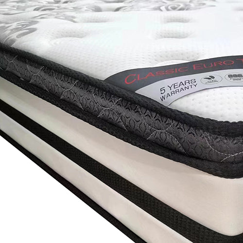 Double Mattress Euro Top Memory Foam Non-Woven Pocket Spring