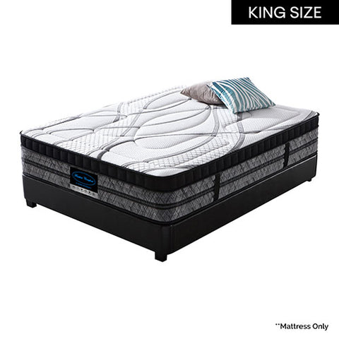 King Mattress Pocket Coil Spring Foam Firm Bed 32Cm Thick