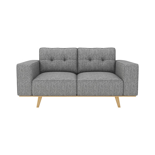 Grey Fabric Sofa With Pocket Spring And Wooden Frame