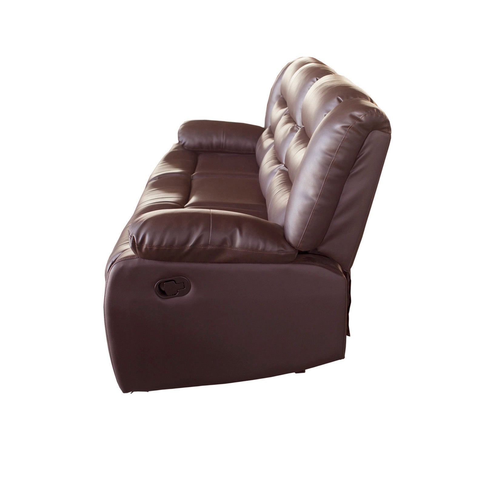 3+2 Seater Recliner Sofa In Leather Lounge Couch In Brown