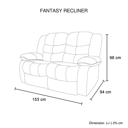 3+2+1 Seater Recliner Sofa In Leather Lounge Couch In Black